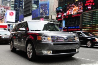 2008 New York Auto Show Flex driving through the city 
